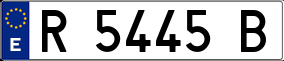 Trailer License Plate